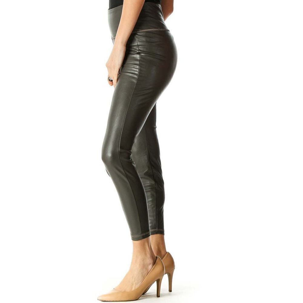 Athleta Gray Shimmer Activewear Leggings - Picture 2 of 3